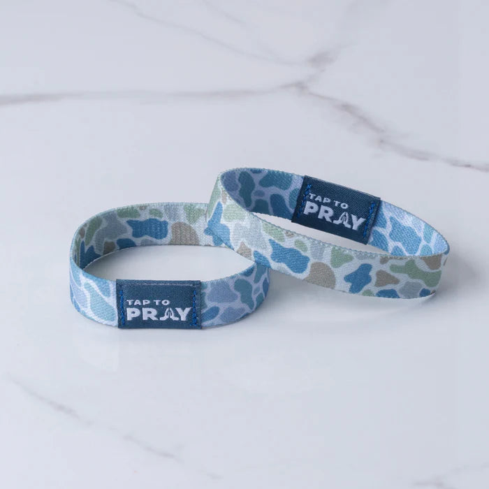 Tap To Pray® Wristband – River Rock Camo - Moss & Slate