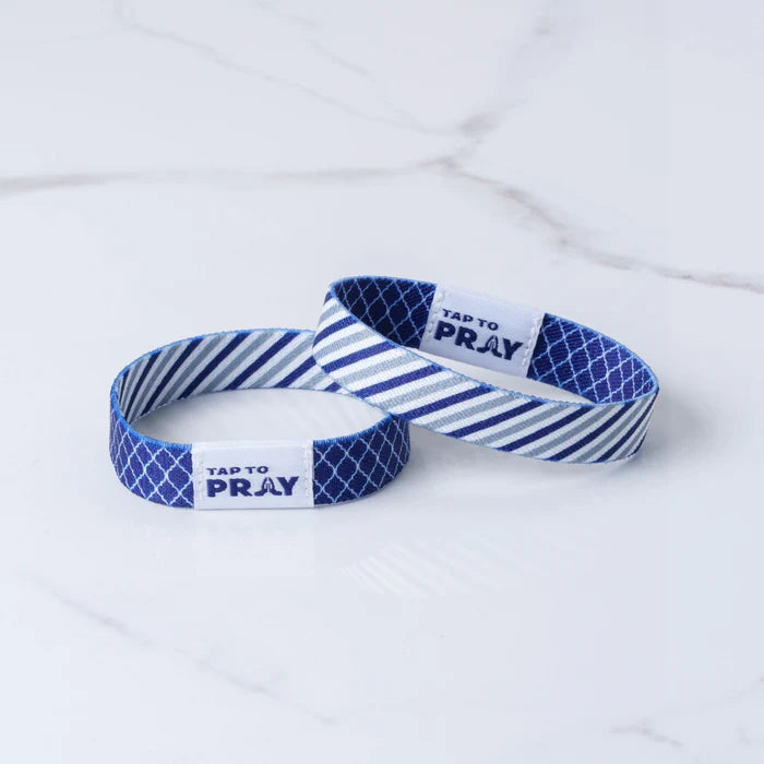 Tap To Pray® Wristband – Graphite & Ink