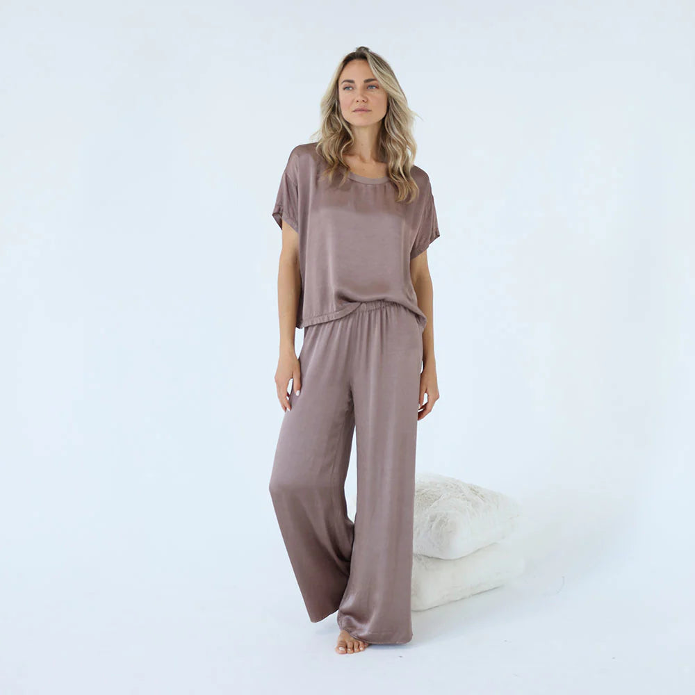 PJ Harlow Mo-Crop Satin Pant