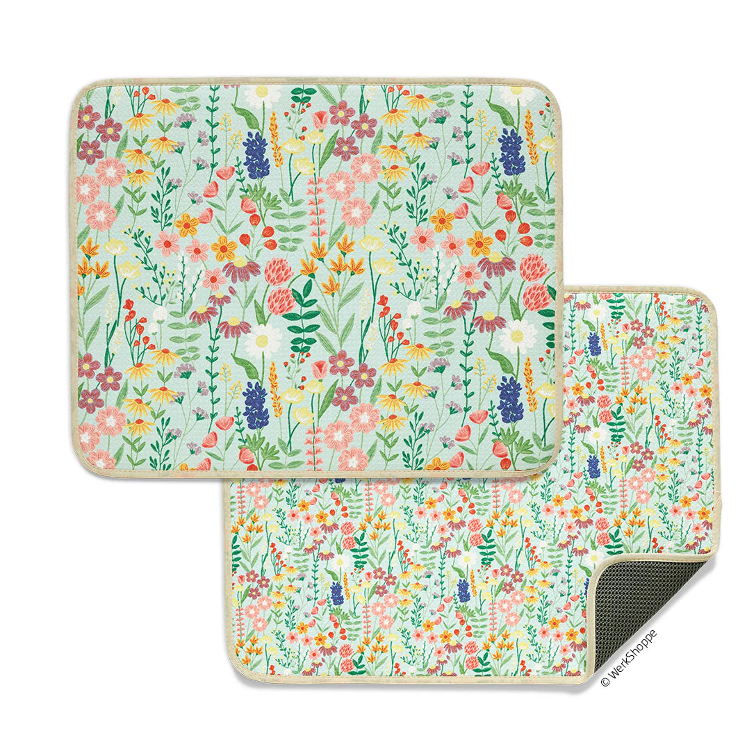 Wildflowers Dish Mat Set
