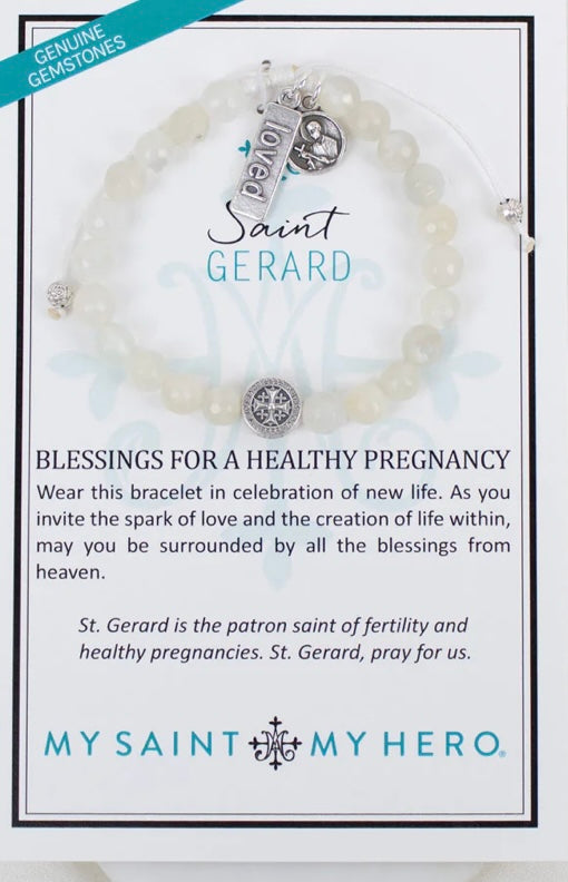 My Saint My Hero St. Gerard Blessings for a Healthy Pregnancy Bracelet