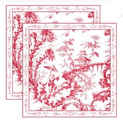 LINENS Chinoiserie Napkins 20 x 20 Set of 4