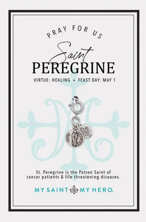 My Saint My Hero St. Peregrine Charm