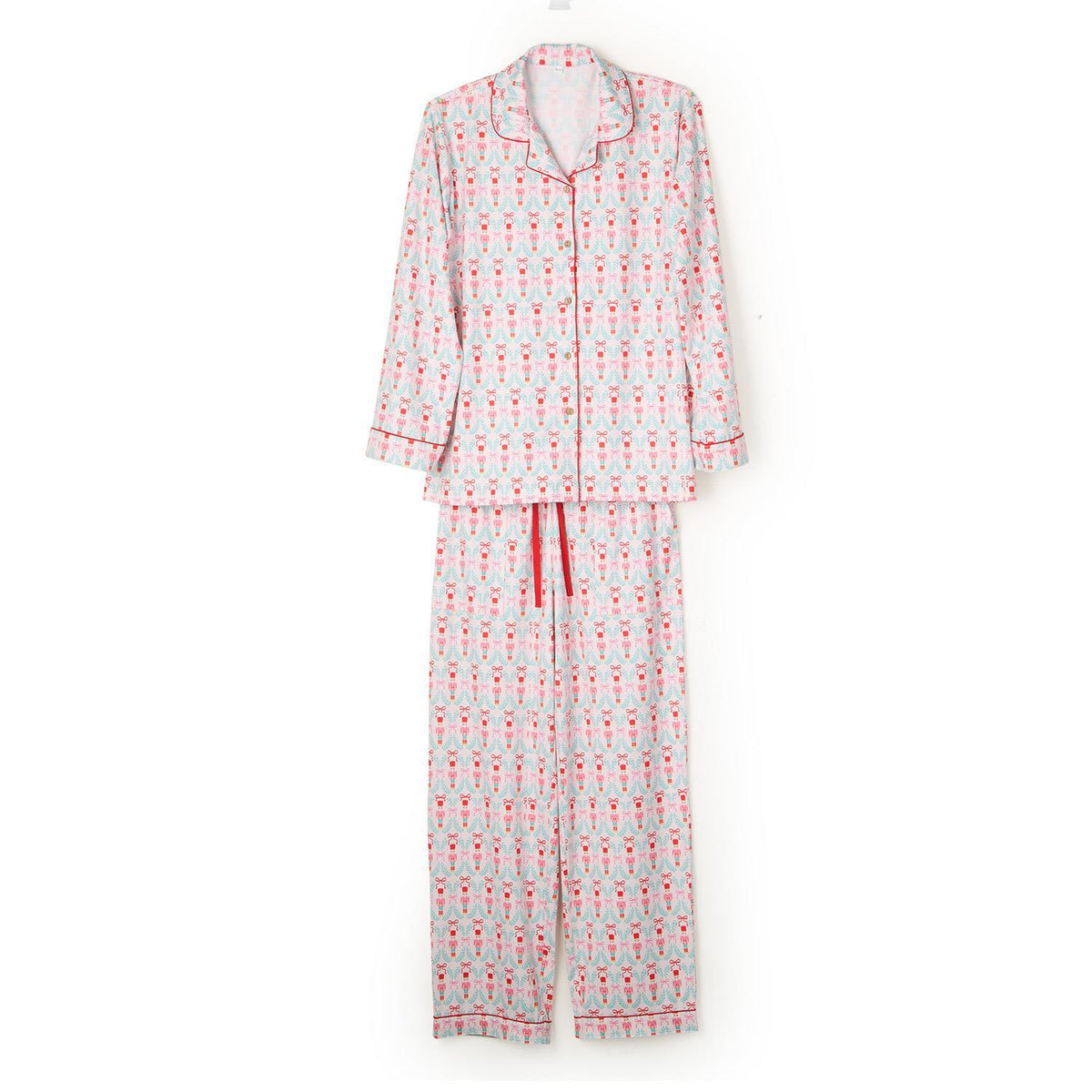 Nutcracker Party Print Jersey Printed Pajamas that Come in a Gift Bag