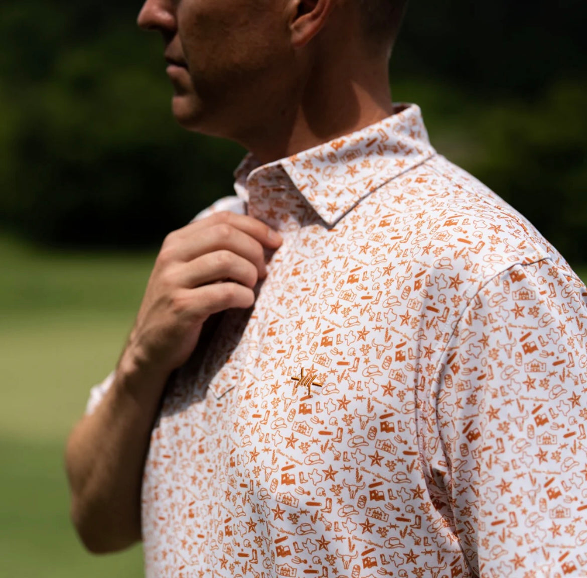 Texas Standard TRADITIONS POLO TEXAS ICONS BURNT ORANGE