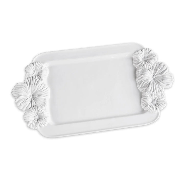 VIDA Bloom Medium Hibiscus Tray (White)