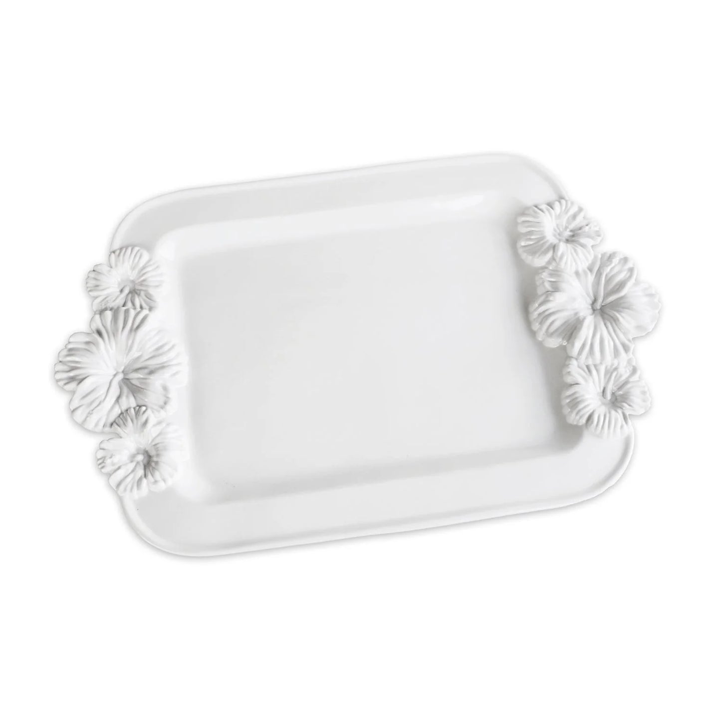 VIDA Bloom Large Hibiscus Tray (White)