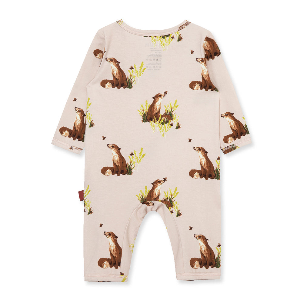 Girl Fox Button Romper