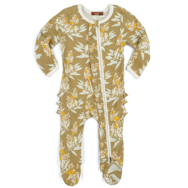 Gold Floral Organic Cotton Sleep Wear