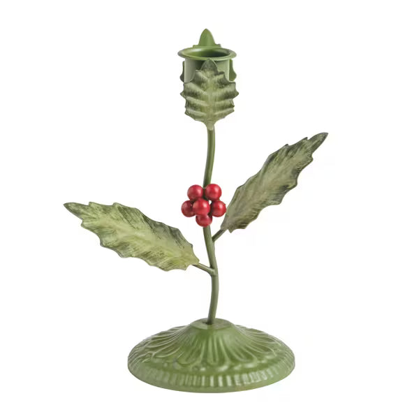 Holly Candlesticks