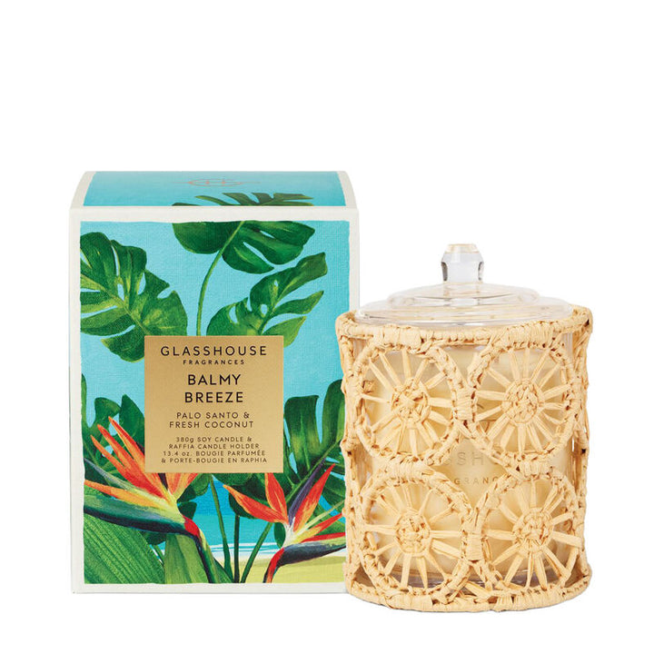 Glasshouse Fragrances Balmy Breeze Soy Candle 380g