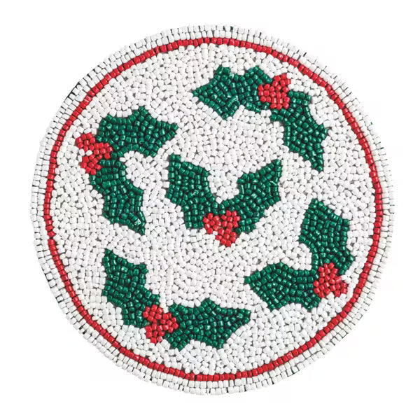 Christmas Beaded Trivet