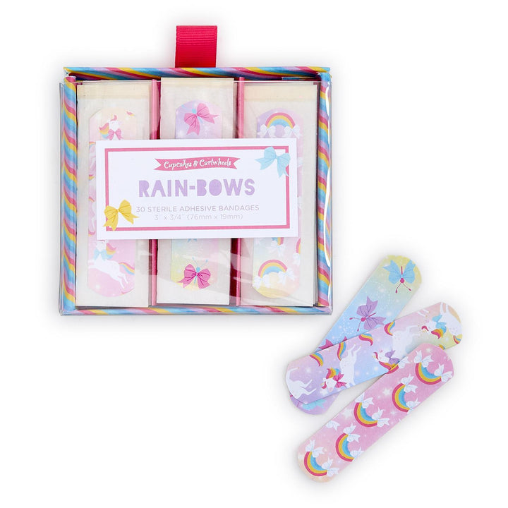 Rain-Bows 30 Pc Bandages in Gift Box Includes 3 Patterns