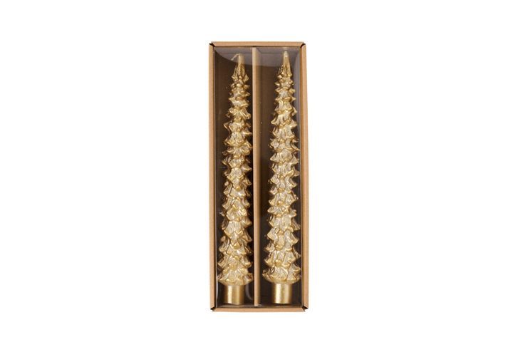 Christmas Tree Taper Candle Set