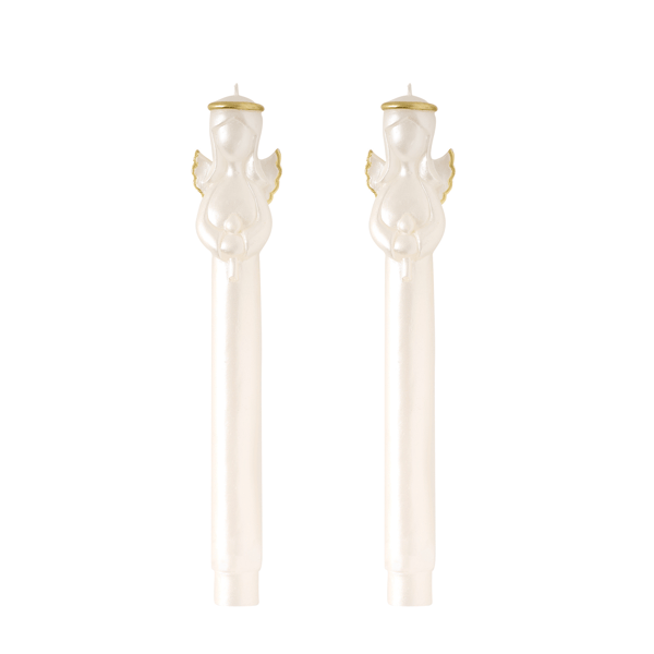 Gold Christmas Taper Candle Set Collection