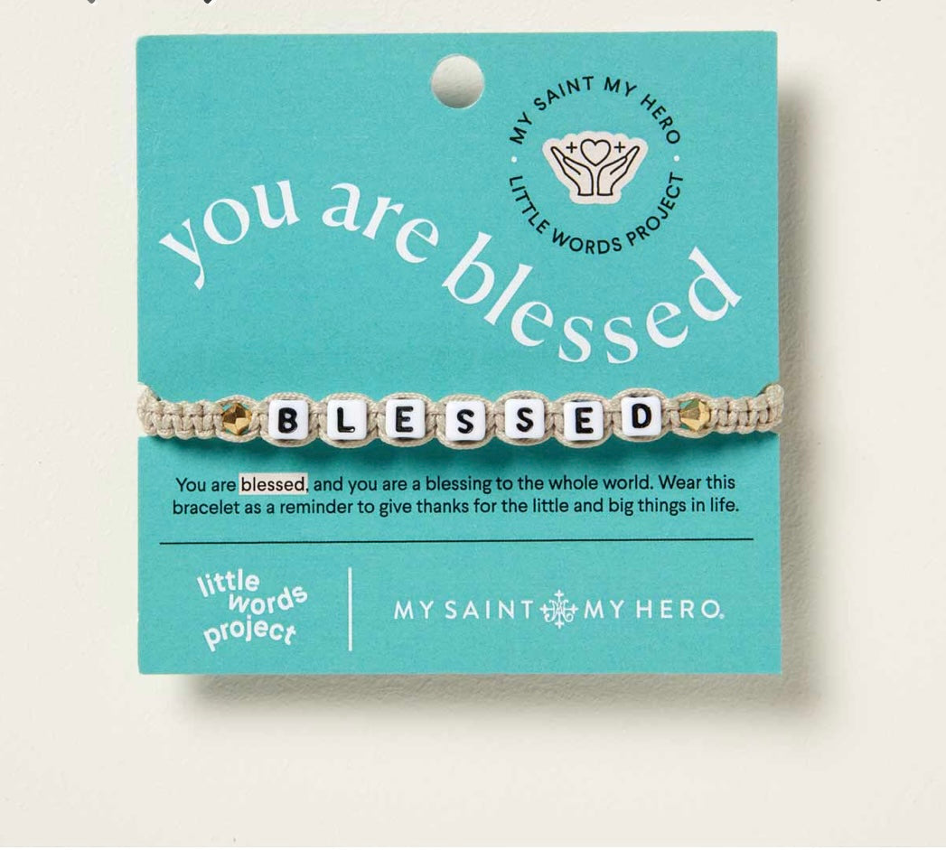 My Saint My Hero Little Words Project and My Saint My Hero Blessed Bracelet