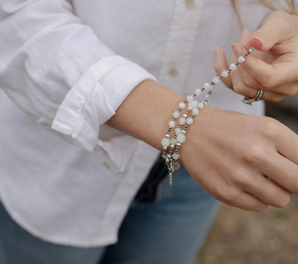 My Saint My Hero Rosary Wrap Bracelet