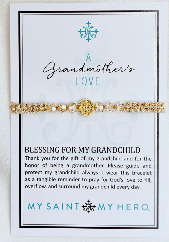 My Saint My Hero A Grandmother's Love Blessing Bracelet