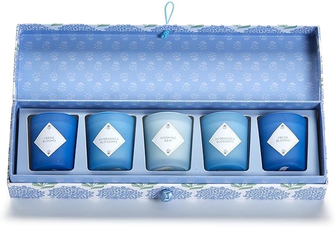 Hydrangea Set of 5 Votive Candles