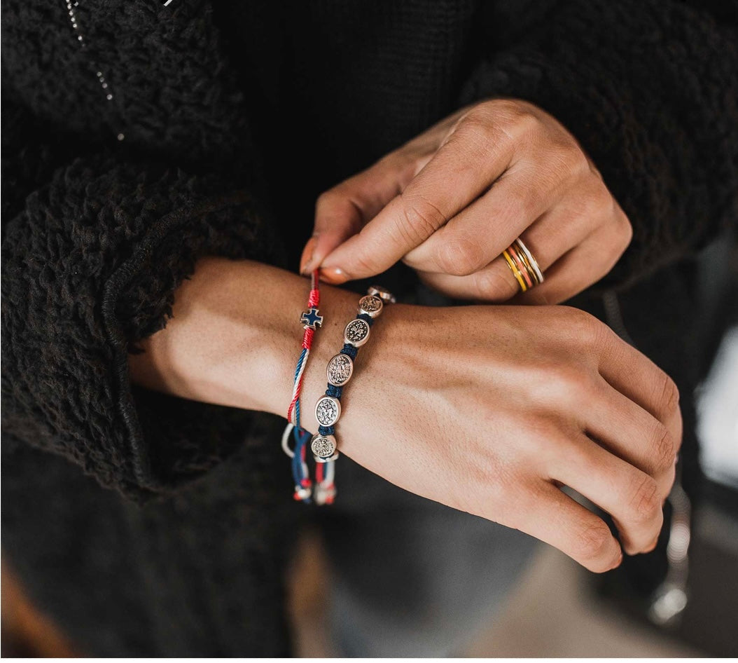 My Saint My Hero One Nation Under God United in Prayer Bracelet