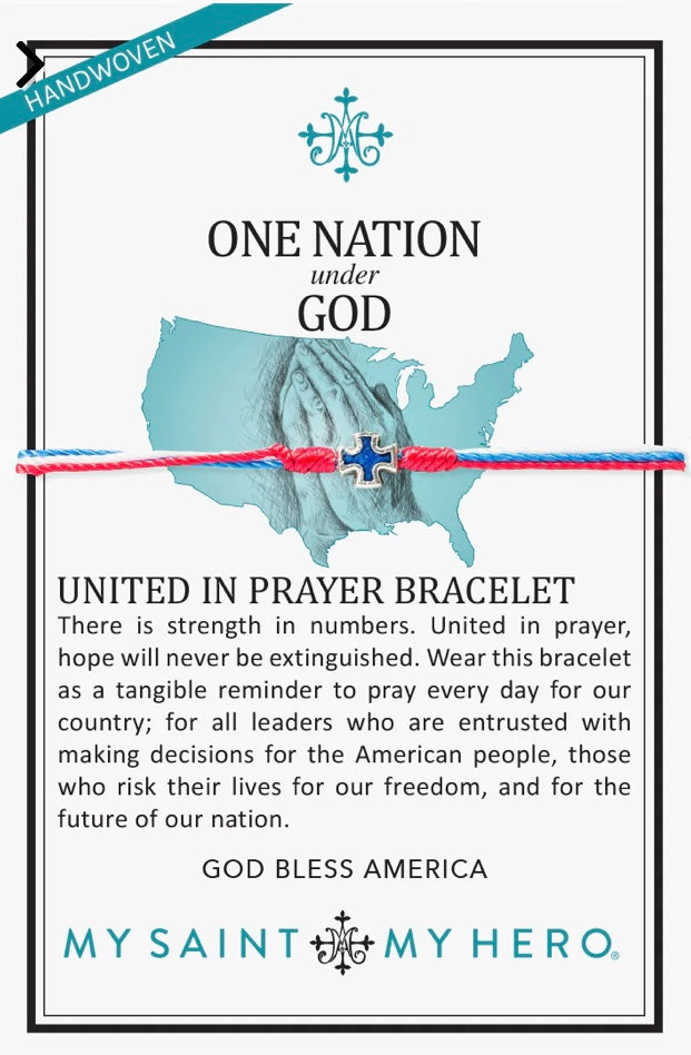 My Saint My Hero One Nation Under God United in Prayer Bracelet