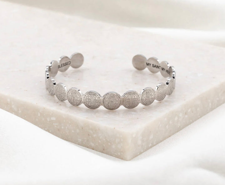 My Saint My Hero Benedictine Cuff
