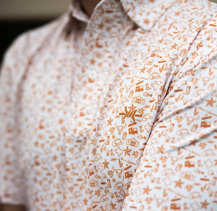 Texas Standard TRADITIONS POLO TEXAS ICONS BURNT ORANGE