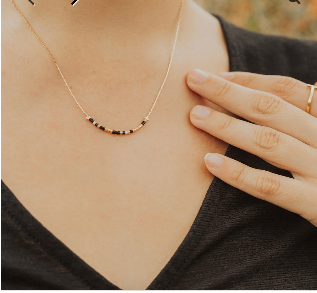 My Saint My Hero I Love You Morse Code Necklace