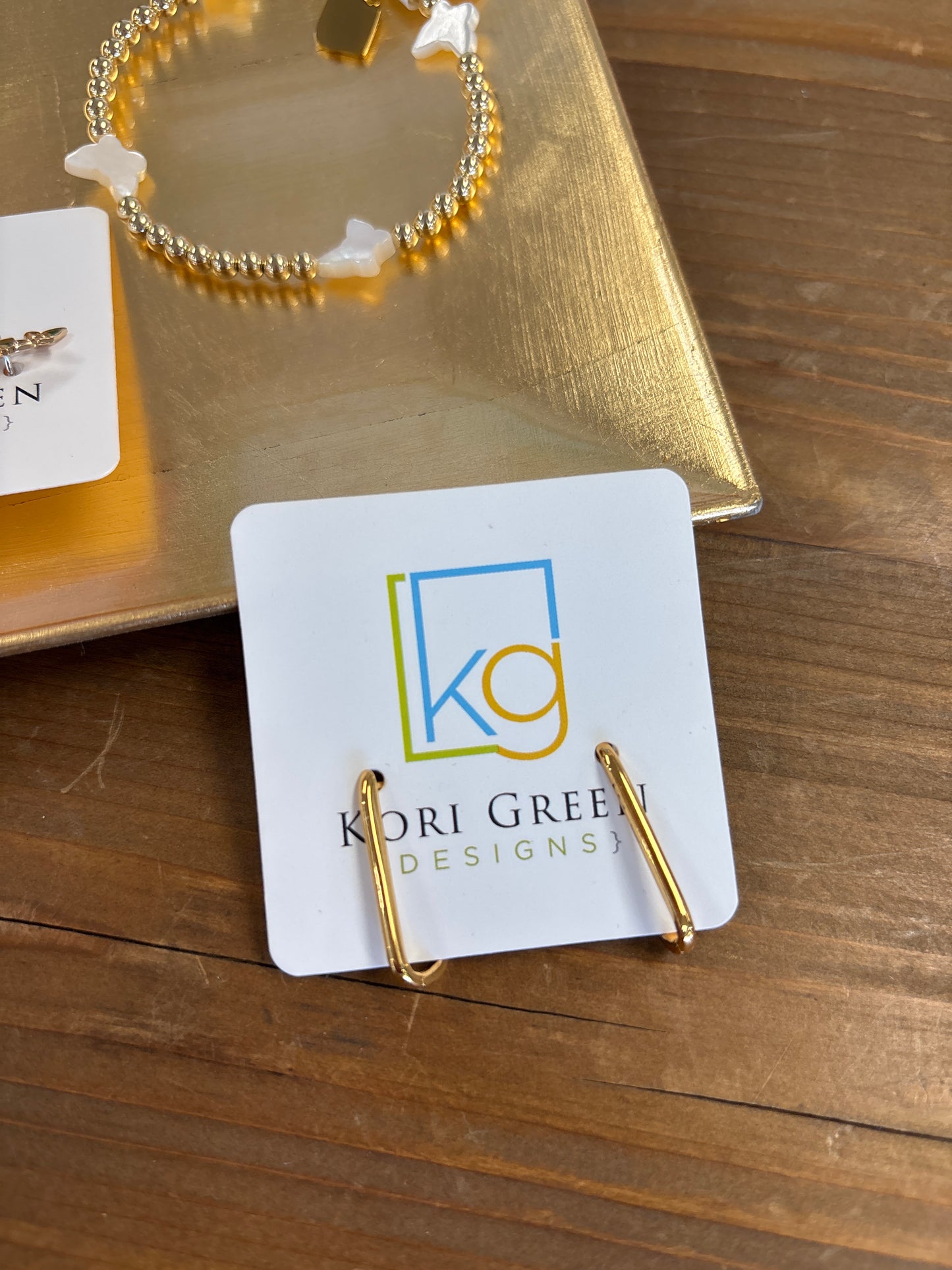 Huggies Rectangle Earrings