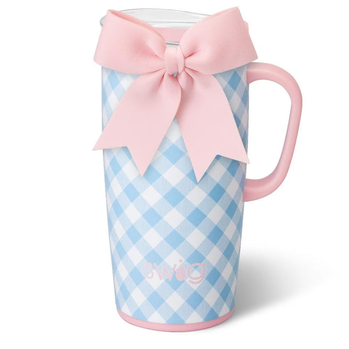 Gingham Travel Mug 22oz