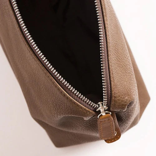 Alpha Toiletry Bag - Brown