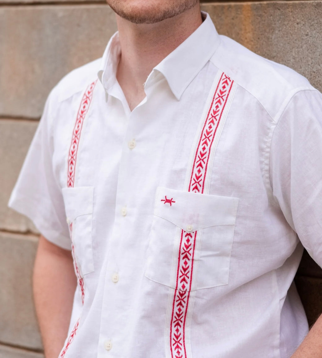 Texas Standard TEJAS GUAYABERA - RED RIVER