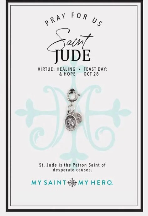 My Saint My Hero St Jude Charm