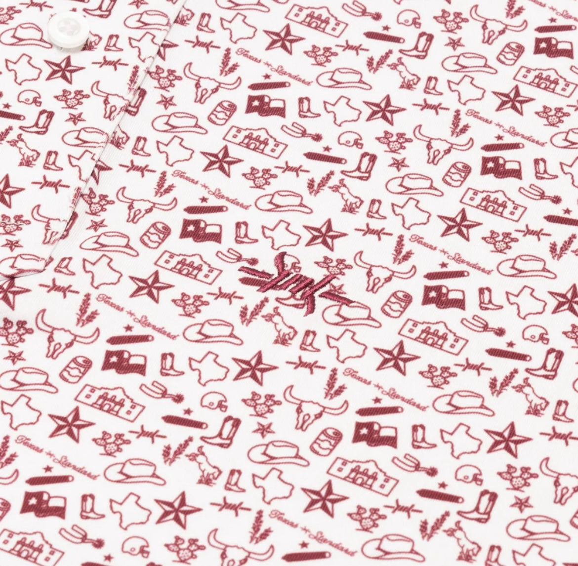 Texas Standard. TRADITIONS POLO TEXAS ICONS MAROON