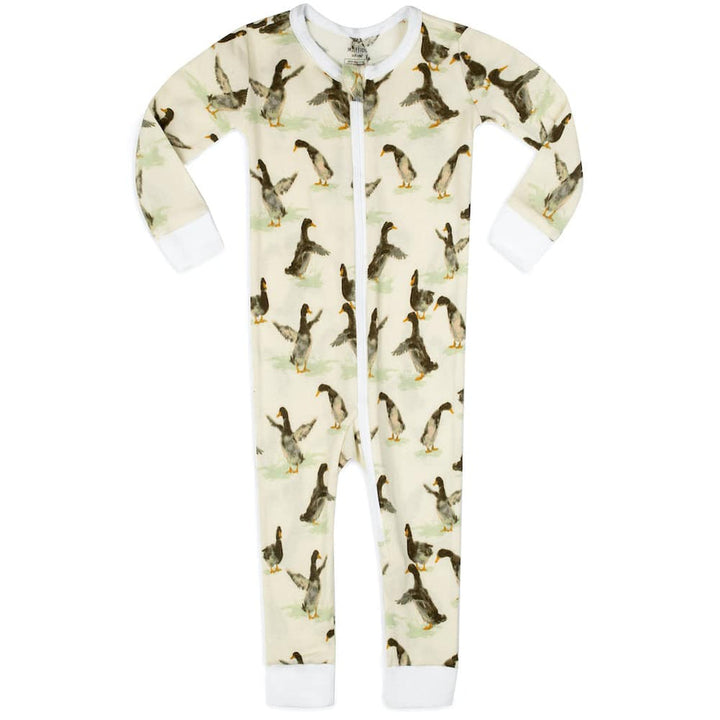Duck Organic Cotton Zipper Pajama