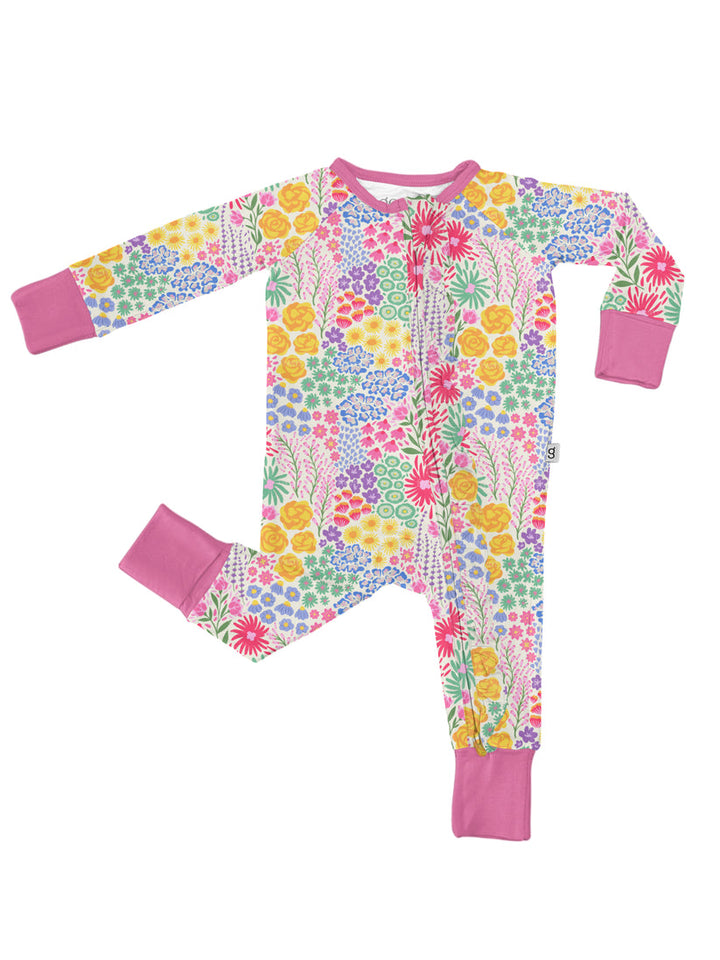Flower Fields Zip Pjs