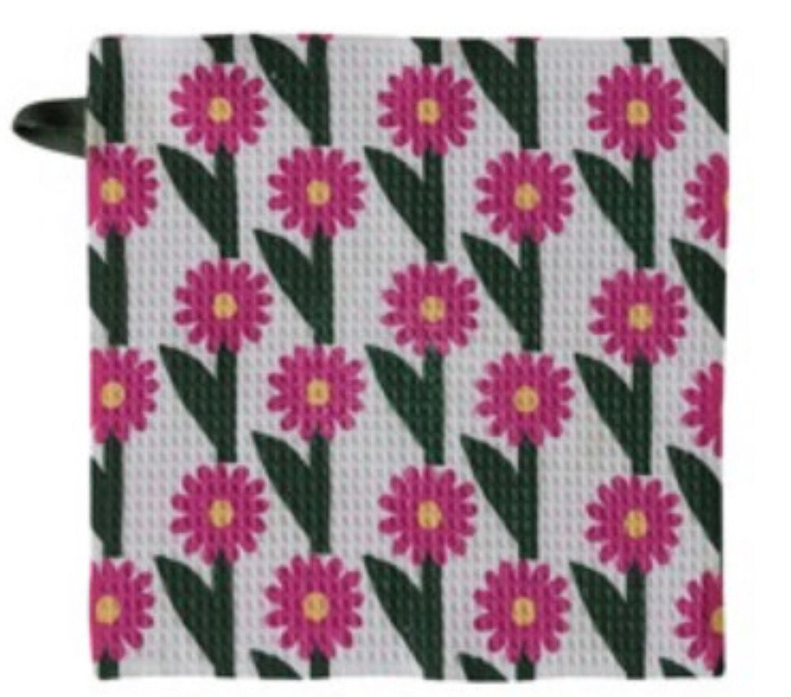 Hazel Mazel Bold Floral Microfiber Dishcloth