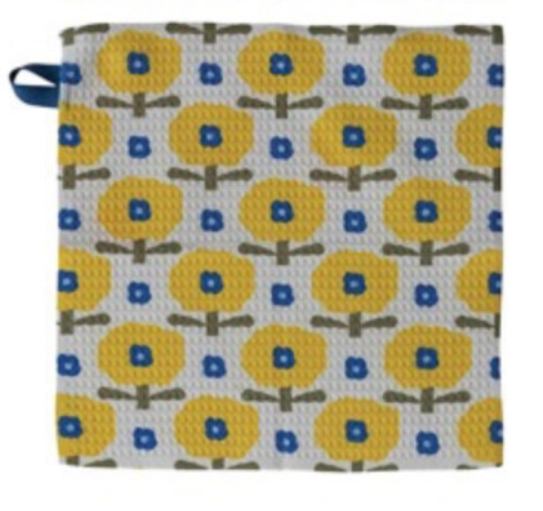 Hazel Mazel Bold Floral Microfiber Dishcloth