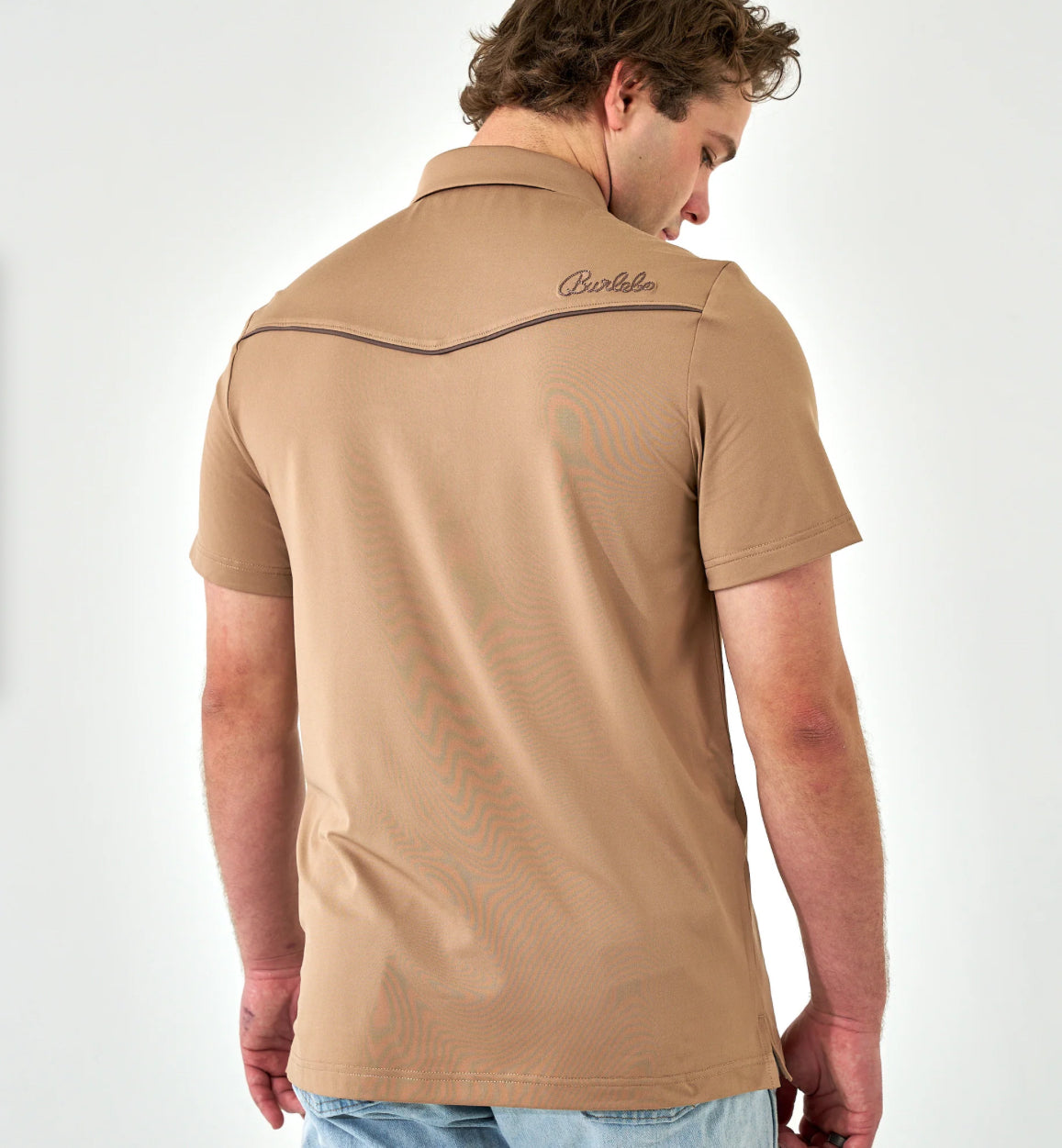 Pearl Snap Performance Polo - Mallards - Khaki