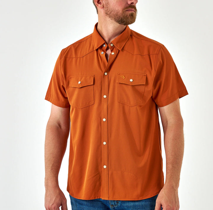 Performance Western Shirt - Orange