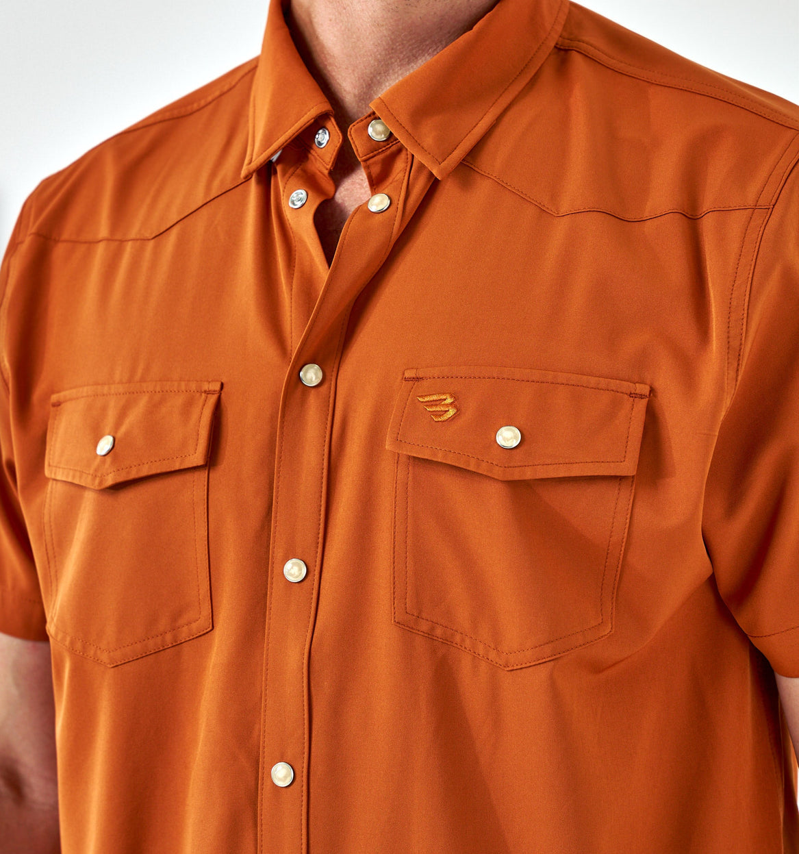 Performance Western Shirt - Orange