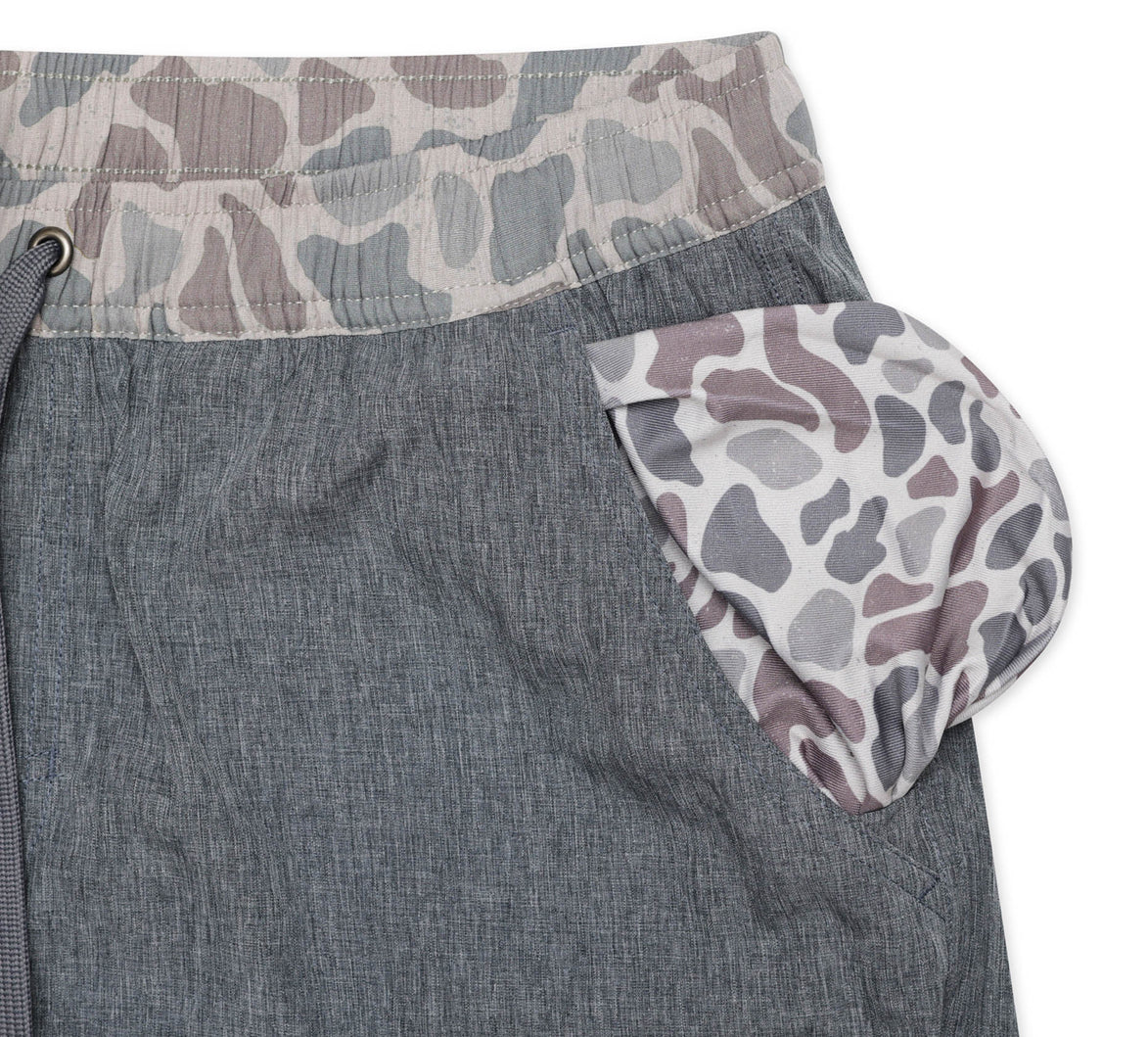 Athletic Short - Grizzly Grey - Classic Deer Camo Liner