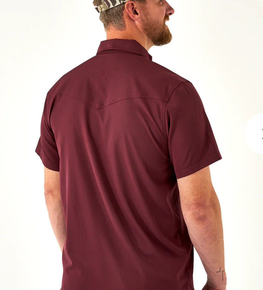 Performance Western Shirt - Maroon