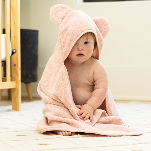 Hooded Towel + Wash Mitt Set