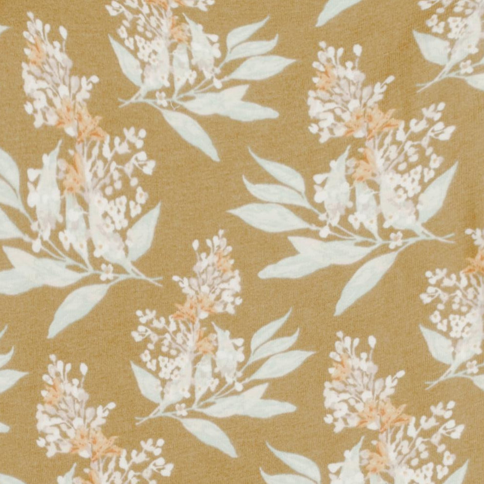 Gold Floral Organic Cotton Sleep Wear