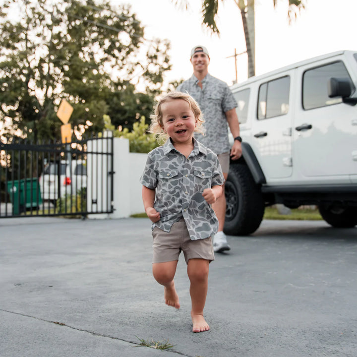 Youth Performance Western Shirt - Classic Deer Camo