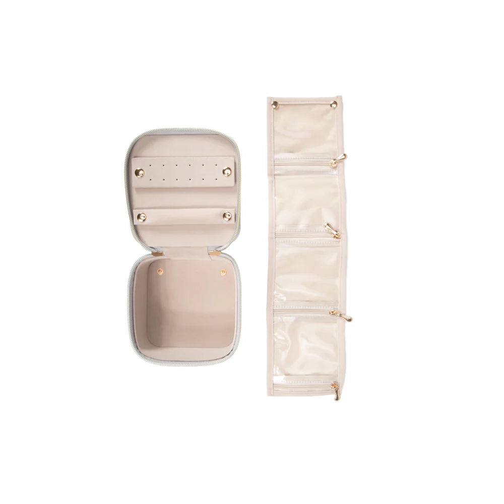 LEAH TRAVEL JEWELRY CASE WITH POUCH