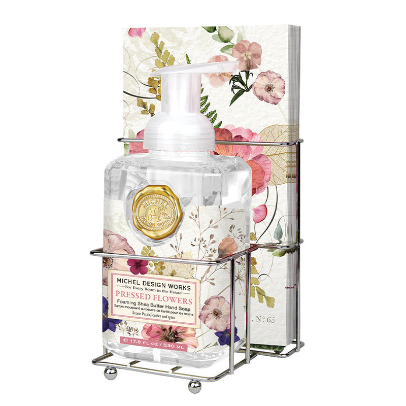 Pressed Flowers Foaming Hand Soap with Napkins