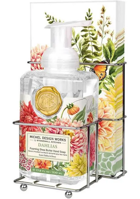 Dahlias Foaming Hand Soap with Napkins