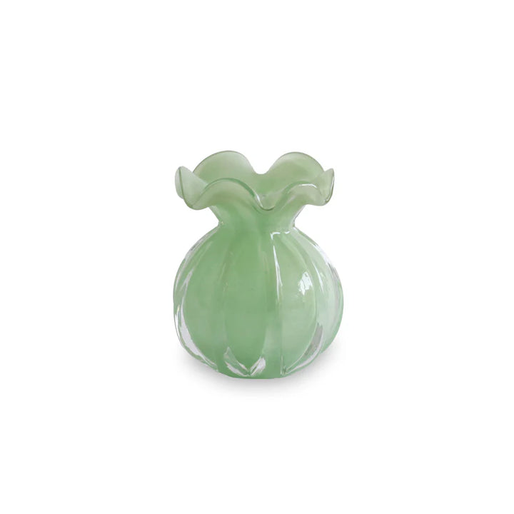 Beatriz Ball Glass Vento Vase Small-Pistachio